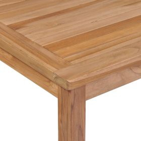 vidaXL Patio Table 78.7"x39.4"x30.3" Solid Teak Wood