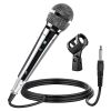 5 CORE Microphone Dynamic Vocal Handheld Mic Cardioid Unidirectional Microfono w On Off Switch + XLR Audio Cable for Singing Karaoke Public Speaking &