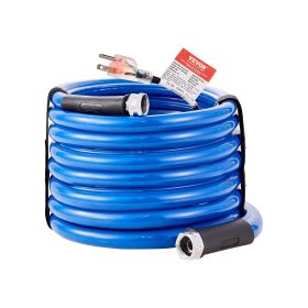 VEVOR 30ft Heated Water Hose for RV, Heated Drinking Water Hose Antifreeze to -45Â°F, Automatic Self-regulating, 5/8" I.D. with 3/4" GHT Adapter