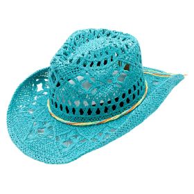 Ariel Toyo Straw Woven Cowboy Western Drifter Hat