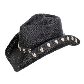 Gotham Straw Western Hat