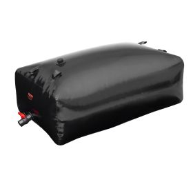 VEVOR Portable Water Storage Bladder 142.7 Gal PVC Collapsible Water Tank Black