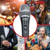 5 CORE Professional Dynamic Vocal Microphone Neodymium Cardioid Unidirectional Handheld Mic for Singing Karaoke Steel Mesh Grille Metal Body With ON O