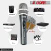 5 CORE Professional Dynamic Vocal Microphone Neodymium Cardioid Unidirectional Handheld Mic for Singing Karaoke Steel Mesh Grille Metal Body With ON O