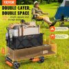 VEVOR Foldable Double Decker Wagon, 400L Collapsible Wagon Cart with All-Terrain Wheels