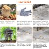 Humane Cat Trap Cage Catch Release Live Animal Rodent Cage Collapsible Galvanized Wire for Raccoons Beavers Groundhogs Foxes Armadillos