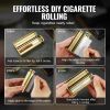 VEVOR Cigarette Rolling Machine, Solid Brass Cigarette Roller, Manual Tobacco Rolling Machine Fits Up to 70mm Paper