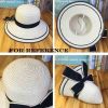 Women Sun Beach Hats Wide Brim Packable Straw Hats Foldable Bucket Hat Beach Hat