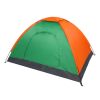 2-Person Waterproof Camping Dome Tent for Outdoor Hiking Survival Orange & Green