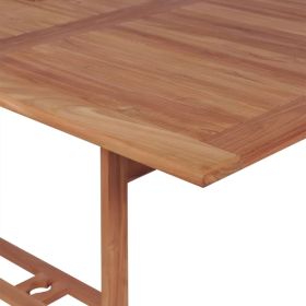 vidaXL Garden Table 180x90x75 cm Solid Teak Wood (Option: as picture)