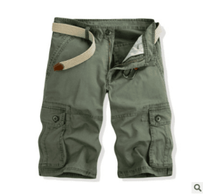 Mens Cargo Shorts with Pocket Cotton Relaxed Fit Casual Fashion Shorts Outdoor Wear (Color: 3, size: 34)