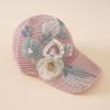 Baseball hat applique pearl sun hat fashion outdoor leisure sunshade cap new summer women