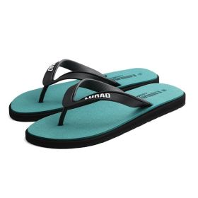 Men's flip flops summer non-slip outdoor sandal-topped foot slippers men's casual rubber beach shoes (colour: black, size: XL (fits sizes 45-46))