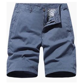 Men's Solid Color Casual Shorts Fashion Straight Cut Pants Beach Shorts Outdoor Sports Shorts (size: M)