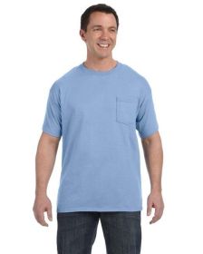 Men's Authentic-T Pocket T-Shirt - ASH - S (Color: Light Blue, size: 3XL)