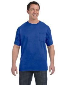 Men's Authentic-T Pocket T-Shirt - ASH - S (Color: DEEP ROYAL, size: L)