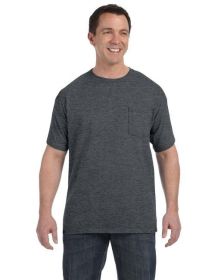 Men's Authentic-T Pocket T-Shirt - ASH - S (Color: CHARCOAL HEATHER, size: L)