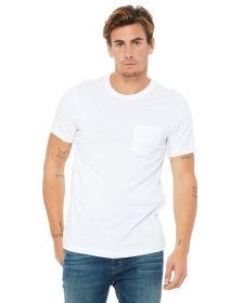 Men's Jersey Short-Sleeve Pocket T-Shirt - BLACK - S (Color: White, size: L)