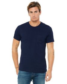 Men's Jersey Short-Sleeve Pocket T-Shirt - BLACK - S (Color: Navy, size: XL)