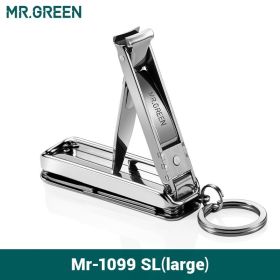 MR.GREEN Multifunctional Nail Clipper Stainless Steel Six Functions Nail Files Bottle Opener Small Knife Scissors Nail Cutter (Color: Mr-1099SL)