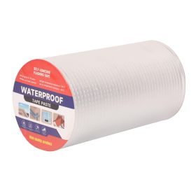 Waterproof Tape for Leaks Aluminum Butyl Tape with Adhesive for RV Repair, Glass Repairs, Air Mattress Patch, Window Caulking, Boat Sealing (size: 8in x 16.4ft)