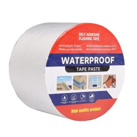 Waterproof Tape for Leaks Aluminum Butyl Tape with Adhesive for RV Repair, Glass Repairs, Air Mattress Patch, Window Caulking, Boat Sealing (size: 4in x 32.8ft)