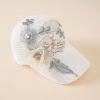 Baseball hat applique pearl sun hat fashion outdoor leisure sunshade cap new summer women